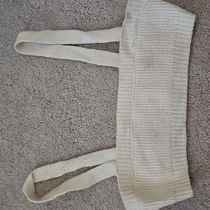 DANIELLE BERNSTEIN Cream Knit Bralette